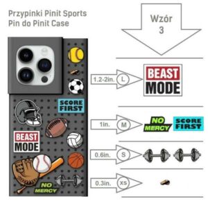 Przyrožinės spalvosi Pinit Sports Pin do Pinit DėklasWzór 3 - Image 3