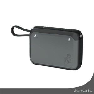 4smarts Powerbank Pocket 10000mAh30W su įmontuojamu kabeliu USB-C 15cm space pilkos spalvos 540699 - Image 3