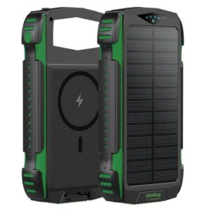 4smarts Powerbank Solarny TitanPackRugged UltiMag 20000mAh žalios spalvos 540244 - Image 1