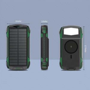 4smarts Powerbank Solarny TitanPackRugged UltiMag 20000mAh žalios spalvos 540244 - Image 3