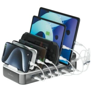 4smarts Team 100W Charging Station with Cable Set Space Gray - Image 1