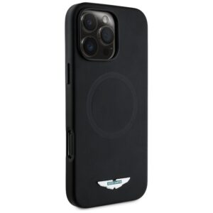 Dėklas Aston Martin HC FW Logo skirtas Apple iPhone 16 Pro MagSafe juodos spalvos - Image 4