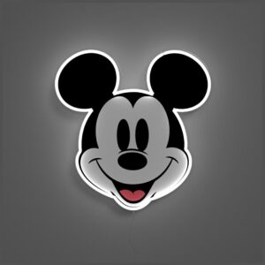 Neon Yellowpop Disney Mickey Printed Face