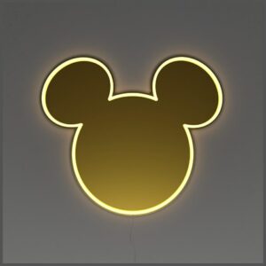 Neon Yellowpop Disney Mickey Mirror złoty