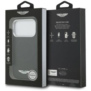 Dėklas Aston Martin HC FW Logo MagSafe Apple iPhone 17 Pro juodos spalvos - Image 8