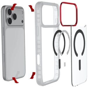 Dėklas Ghostek Covert MagSafe skirtas Apple iPhone 17 Pro Max skaidrus - Image 5