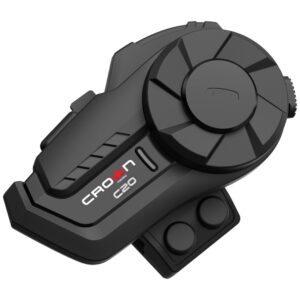 Motorcycle intercom Crown C20 Bluetooth 5.1 juodos spalvos - Image 3