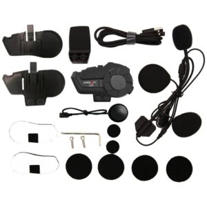 Motorcycle intercom Crown C20 Bluetooth 5.1 juodos spalvos - Image 6