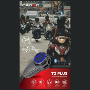 Motorcycle intercom Crown C200 Mesh Bluetooth juodos spalvos - Image 5