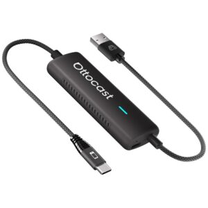 Ottocast CA450-T Mirror Touch CarPlay Car Adapteris Black - Image 3