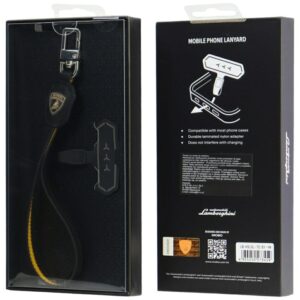 Universal Lamborghini D1 Leather Handstrap geltonos spalvos - Image 3