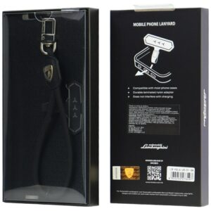 Universal Lamborghini Urus D1 lanyard juodos spalvos hand strap - Image 3