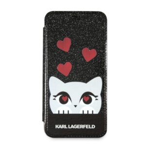 Karl Lagerfeld KLFLBKPXVDCBK Apple iPhone X juodos spalvos book Valentine - Image 3