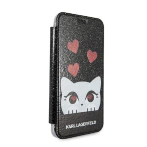 Karl Lagerfeld KLFLBKPXVDCBK Apple iPhone X juodos spalvos book Valentine - Image 4