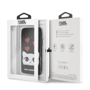 Karl Lagerfeld KLFLBKPXVDCBK Apple iPhone X juodos spalvos book Valentine - Image 7