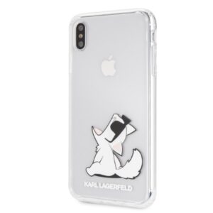 Karl Lagerfeld KLHCI65CFNRC Apple iPhone Xs Max kietas dėklas skaidrus Choupette Fun - Image 2