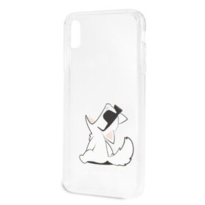 Karl Lagerfeld KLHCI65CFNRC Apple iPhone Xs Max kietas dėklas skaidrus Choupette Fun - Image 3