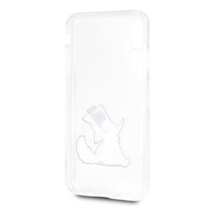 Karl Lagerfeld KLHCI65CFNRC Apple iPhone Xs Max kietas dėklas skaidrus Choupette Fun - Image 4