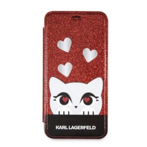 Karl Lagerfeld KLFLBKPXVDCRE Apple iPhone X/XS raudonos spalvos book Valentine - Image 6