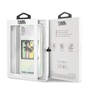 Karl Lagerfeld KLHCI65IRKD Apple iPhone Xs Max kietas dėklas Kalifornia Dreams - Image 5