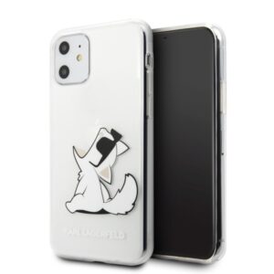 Karl Lagerfeld KLHCN61CFNRC Apple iPhone 11 6,1" / Xr kietas dėklas skaidrus Choupette Fun - Image 1