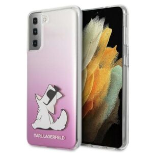 Karl Lagerfeld KLHCS21MCFNRCPI S21+ G996kietas dėklas rožinės spalvos Choupette Fun - Image 1