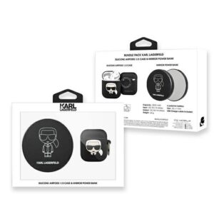 Karl Lagerfeld KLBPPBOA2K AirPodscase + Power Bank Ikonik - Image 2