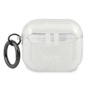 Karl Lagerfeld KLA3UCHGS AirPods 3 dėklas sidabro spalvos Glitter Choupette - Image 2