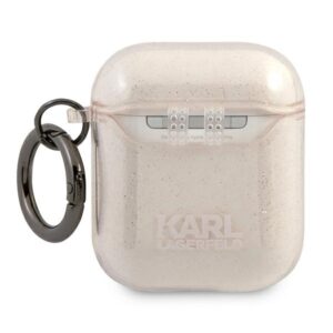 Karl Lagerfeld KLA2UCHGD AirPods dėklas aukso spalvos Glitter Choupette - Image 2