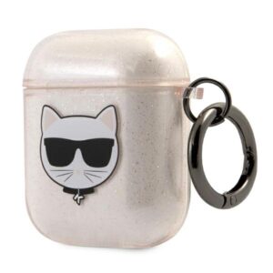 Karl Lagerfeld KLA2UCHGD AirPods dėklas aukso spalvos Glitter Choupette - Image 3