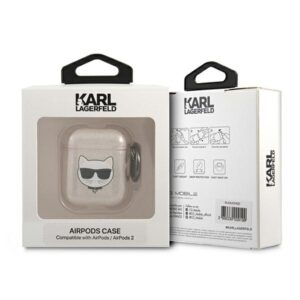 Karl Lagerfeld KLA2UCHGD AirPods dėklas aukso spalvos Glitter Choupette - Image 4