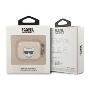 Karl Lagerfeld KLA3UCHGD AirPods 3 dėklas aukso spalvos Glitter Choupette - Image 3