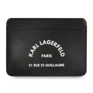 Karl Lagerfeld Dėklas kompiuteriui KLCS133RSGSFBK 13" juodos spalvos Saffiano RSG - Image 1