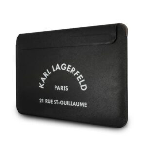 Karl Lagerfeld Dėklas kompiuteriui KLCS133RSGSFBK 13" juodos spalvos Saffiano RSG - Image 2