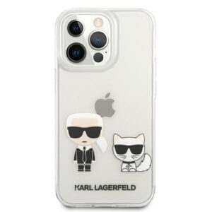 Karl Lagerfeld KLHCP13XCKTR Apple iPhone 13 Pro Max 6,7" kietas dėklas skaidrus Karl & Choupette - Image 3