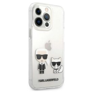 Karl Lagerfeld KLHCP13XCKTR Apple iPhone 13 Pro Max 6,7" kietas dėklas skaidrus Karl & Choupette - Image 4