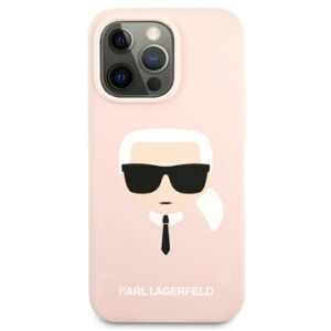 Karl Lagerfeld KLHCP13XSLKHLP Apple iPhone 13 Pro Max 6,7" light rožinės spalvos kietas dėklas Silicone Karl`s - Image 3