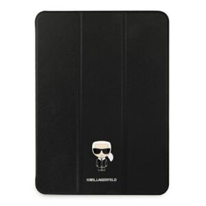 .Karl Lagerfeld KLFC11OKMK Apple iPad 11" Pro 2021 Book Cover juodos spalvos Saffiano Karl Iconic - Image 1