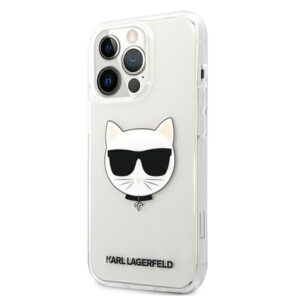 Karl Lagerfeld KLHCP13XCTR Apple iPhone 13 Pro Max 6,7" kietas dėklas skaidrus Choupette Head - Image 2