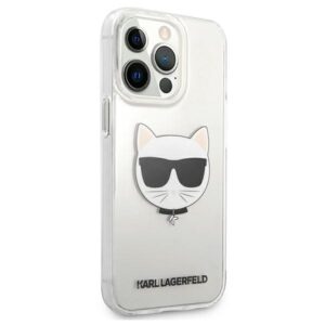 Karl Lagerfeld KLHCP13XCTR Apple iPhone 13 Pro Max 6,7" kietas dėklas skaidrus Choupette Head - Image 4