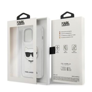 Karl Lagerfeld KLHCP13XCTR Apple iPhone 13 Pro Max 6,7" kietas dėklas skaidrus Choupette Head - Image 8