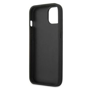 Karl Lagerfeld KLHCP13SOKPK Apple iPhone 13 mini 5,4" juodos spalvos kietas dėklas Saffiano Ikonik Karl`s Patch - Image 7