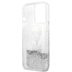 Karl Lagerfeld KLHCP13LKICGLS Apple iPhone 13 Pro / 13 6,1" silver kietas dėklas Liquid Glitter Karl&Cho - Image 7