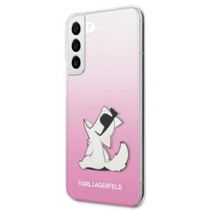 Karl Lagerfeld KLHCS22MCFNRCPI S22+ S906kietas dėklas rožinės spalvos Choupette Eat - Image 2