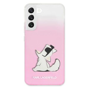 Karl Lagerfeld KLHCS22MCFNRCPI S22+ S906kietas dėklas rožinės spalvos Choupette Eat - Image 3