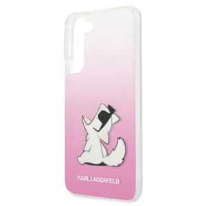 Karl Lagerfeld KLHCS22MCFNRCPI S22+ S906kietas dėklas rožinės spalvos Choupette Eat - Image 6