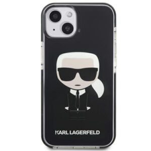 Karl Lagerfeld KLHCP13STPEIKK Apple iPhone 13 mini 5,4" kietas dėklas juodos spalvos Iconik Karl - Image 3