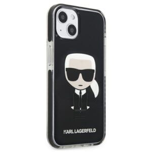 Karl Lagerfeld KLHCP13STPEIKK Apple iPhone 13 mini 5,4" kietas dėklas juodos spalvos Iconik Karl - Image 4