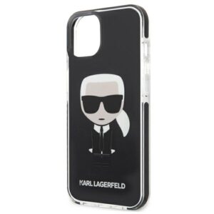 Karl Lagerfeld KLHCP13STPEIKK Apple iPhone 13 mini 5,4" kietas dėklas juodos spalvos Iconik Karl - Image 6