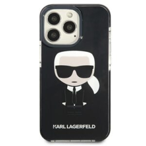 Karl Lagerfeld KLHCP13LTPEIKK Apple iPhone 13 Pro / 13 6,1" kietas dėklas juodos spalvos Iconik Karl - Image 3